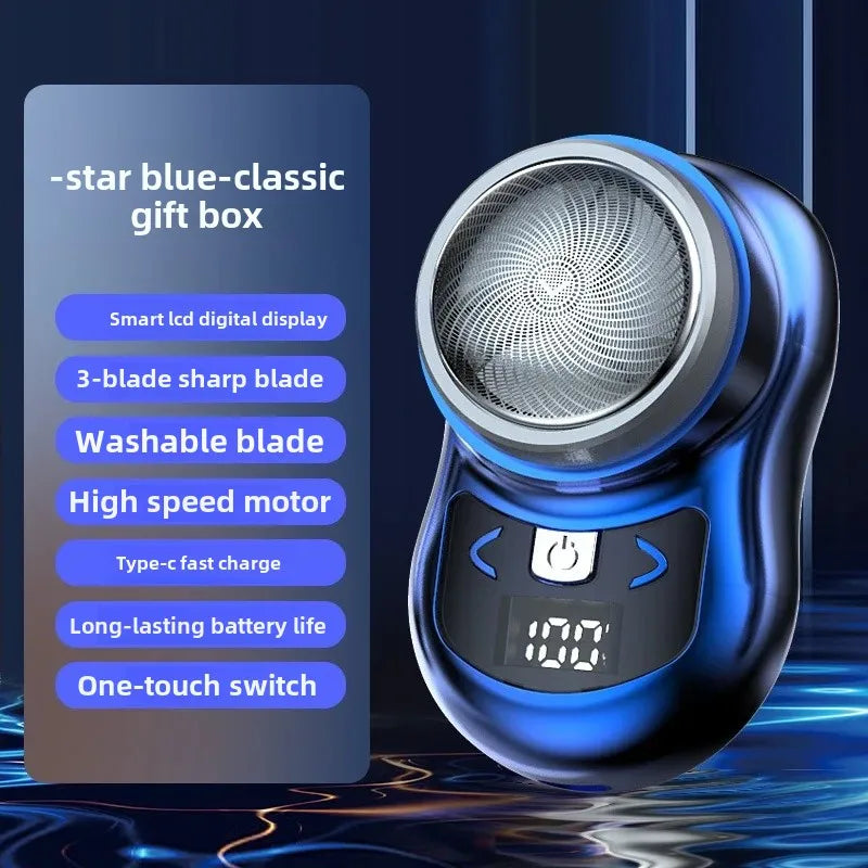 New Electric Shaver Men's Shaver Washable Mini Beard Sharpener Small Portable Rechargeable One Piece Delivery