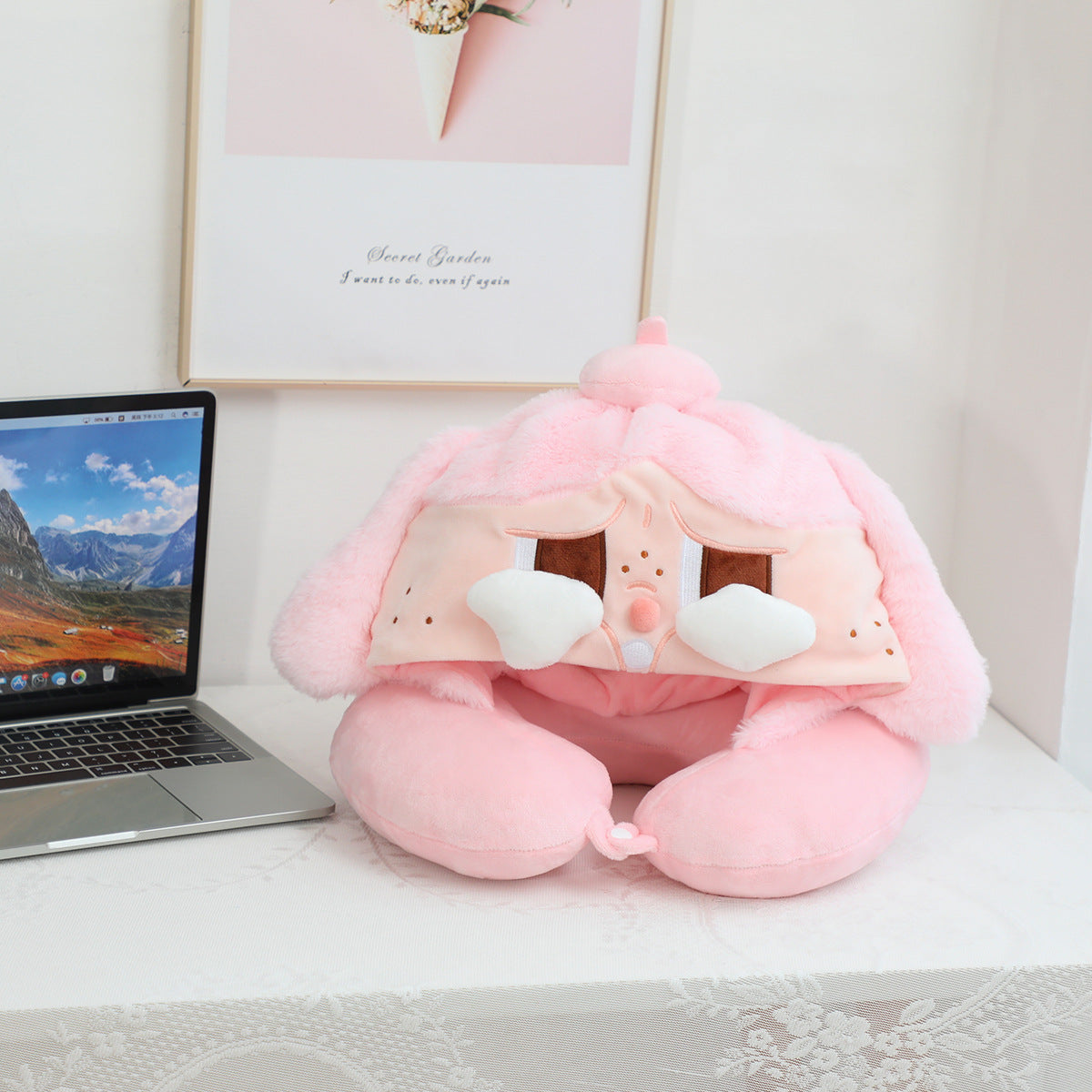 Cartoon U-shaped pillow, neck pillow, cartoon airplane travel headrest, neck pillow, portable car cervical pillow