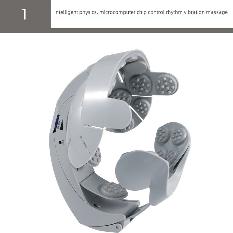 Wholesale USB Electric Head Massager Relieves Brain Fatigue Head Massager Multifunctional Massage Therapy Instrument