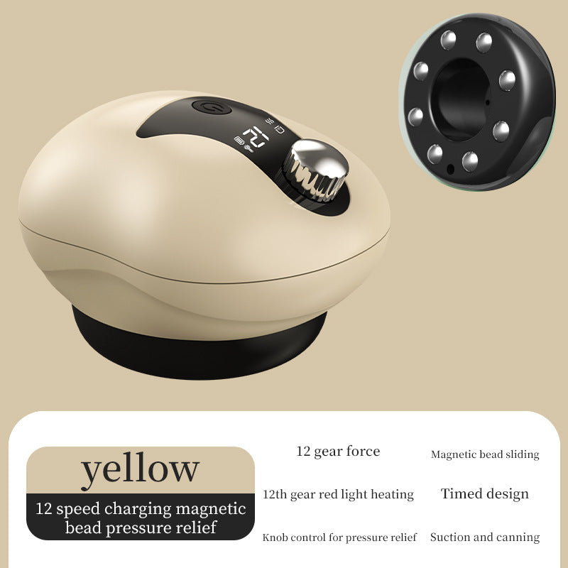 Electric Gua Sha Cupping Device - Red Light Therapy Massager with Suction