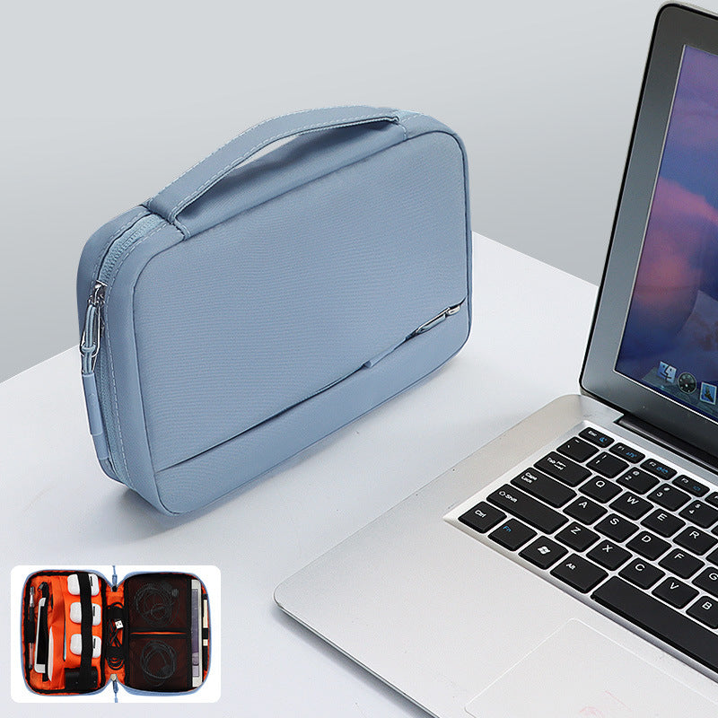 Data cable, headset charger, portable digital electronic accessories, digital storage bag, outdoor carry-on travel clutch