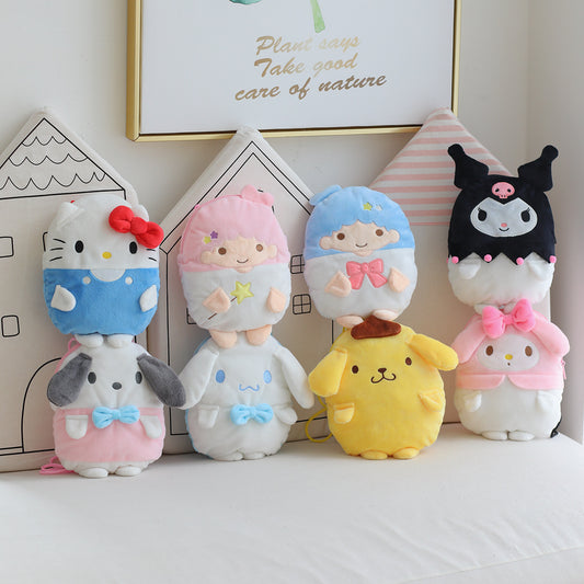 Cartoon cute doll multifunctional plush bag little devil pudding dog cinnamon dog series doll children's crossbody bag