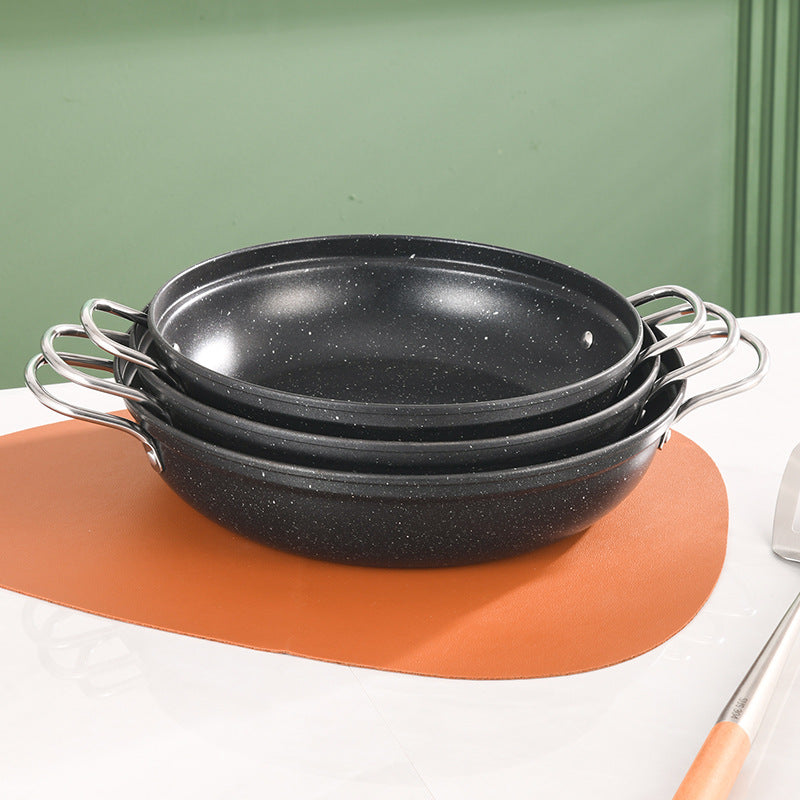 Non-stick pan, seafood pot, shallow soup pot, Korean ramen pot, army hot pot, household soup pot, clear soup hot pot, boiled noodle pot