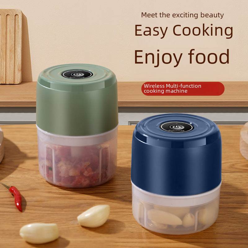 Electric garlic pounder, household garlic press, supplementary food processor, wireless mini garlic mash artifact, garlic mincing machine, cross-border
