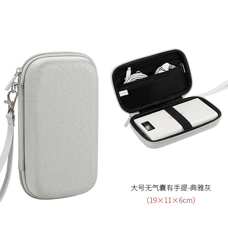 Multi-function mobile hard disk storage bag, data cable, U disk, power bank, digital storage box, EVA hard shell, shockproof and drop-resistant