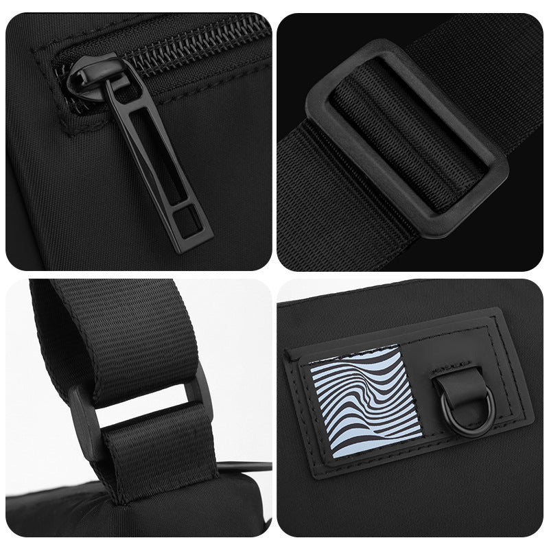 Super cool and functional men's shoulder bag crossbody bag cross-border new men's backpack travel outdoor waterproof shoulder bag