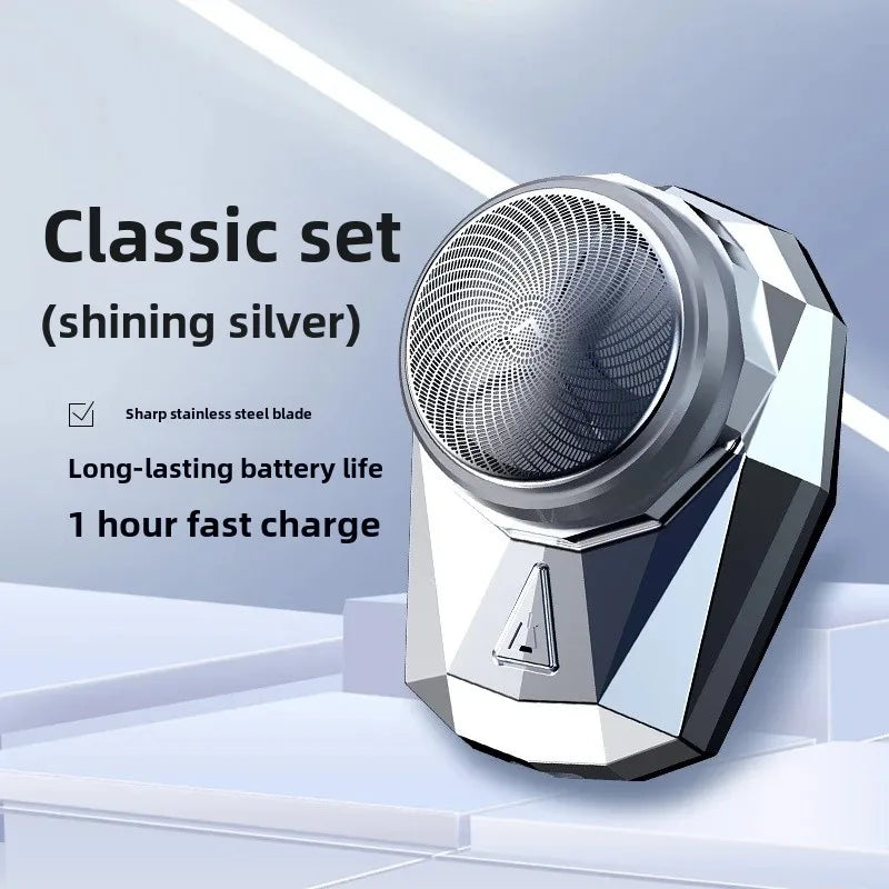 New Electric Shaver Men's Shaver Washable Mini Beard Sharpener Small Portable Rechargeable One Piece Delivery