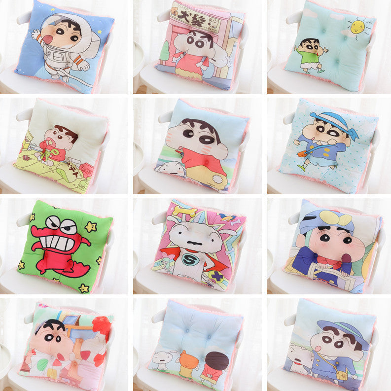 Cartoon crayons small new plush cushion chair cushion living room office sedentary ass cushion soft elastic sofa cushion wholesale