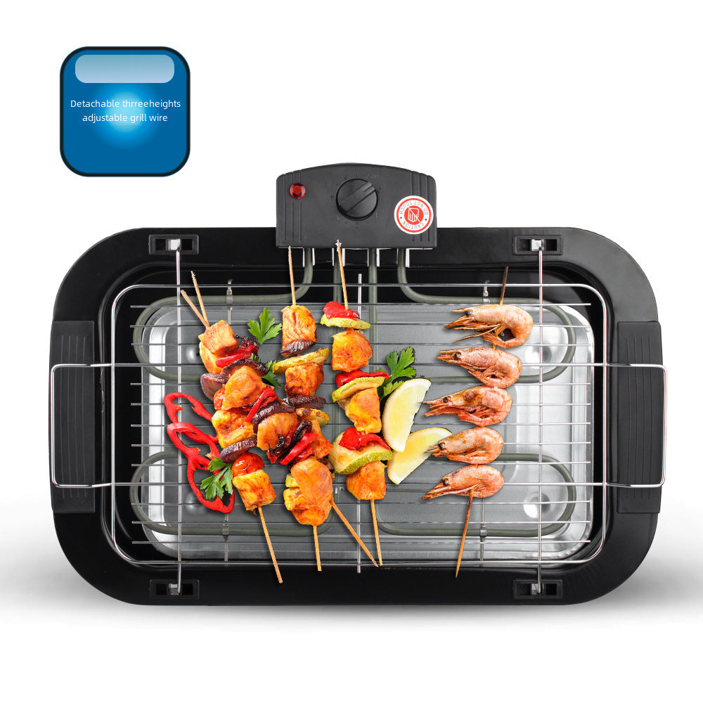 Household electric grill outdoor BBQ barbecue machine Explosive dinner electric grill Multifunctional small household appliance barbecue grill