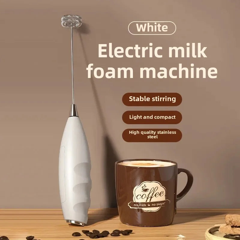 Electric milk frother fully automatic blender coffee stirring stick whisk mini whisk cream whisk