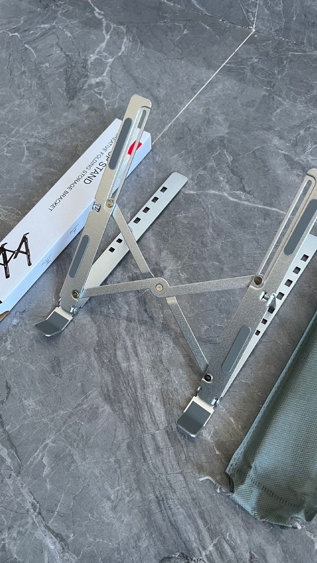 Cross-border N8 double-layer laptop stand, aluminum alloy tablet computer radiator, foldable storage, increased shelf