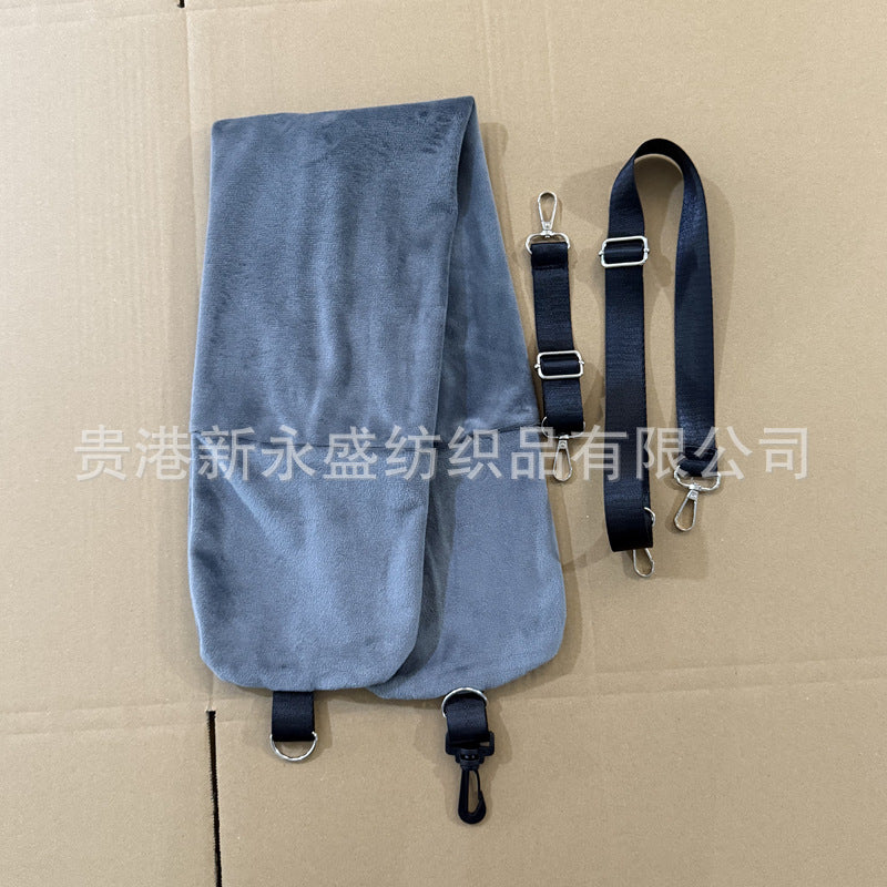 popular travel U-shaped pillows can be filled with clothes, luggage pillowcases, soft plush filled multi-functional pillows