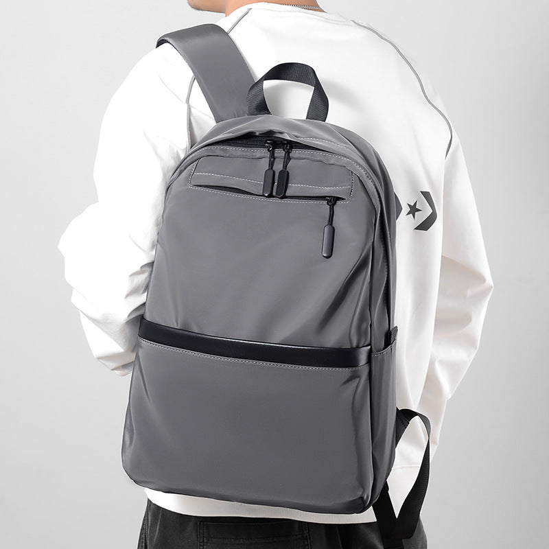 Cross-border men's backpacks, business casual large-capacity computer bags, simple travel backpacks, college student school bags