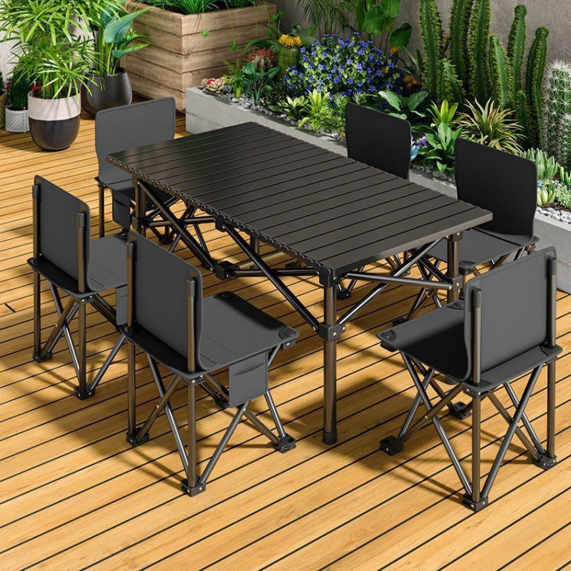 Portable Camping Table and Chair Set - Folding Outdoor Furniture with Bag