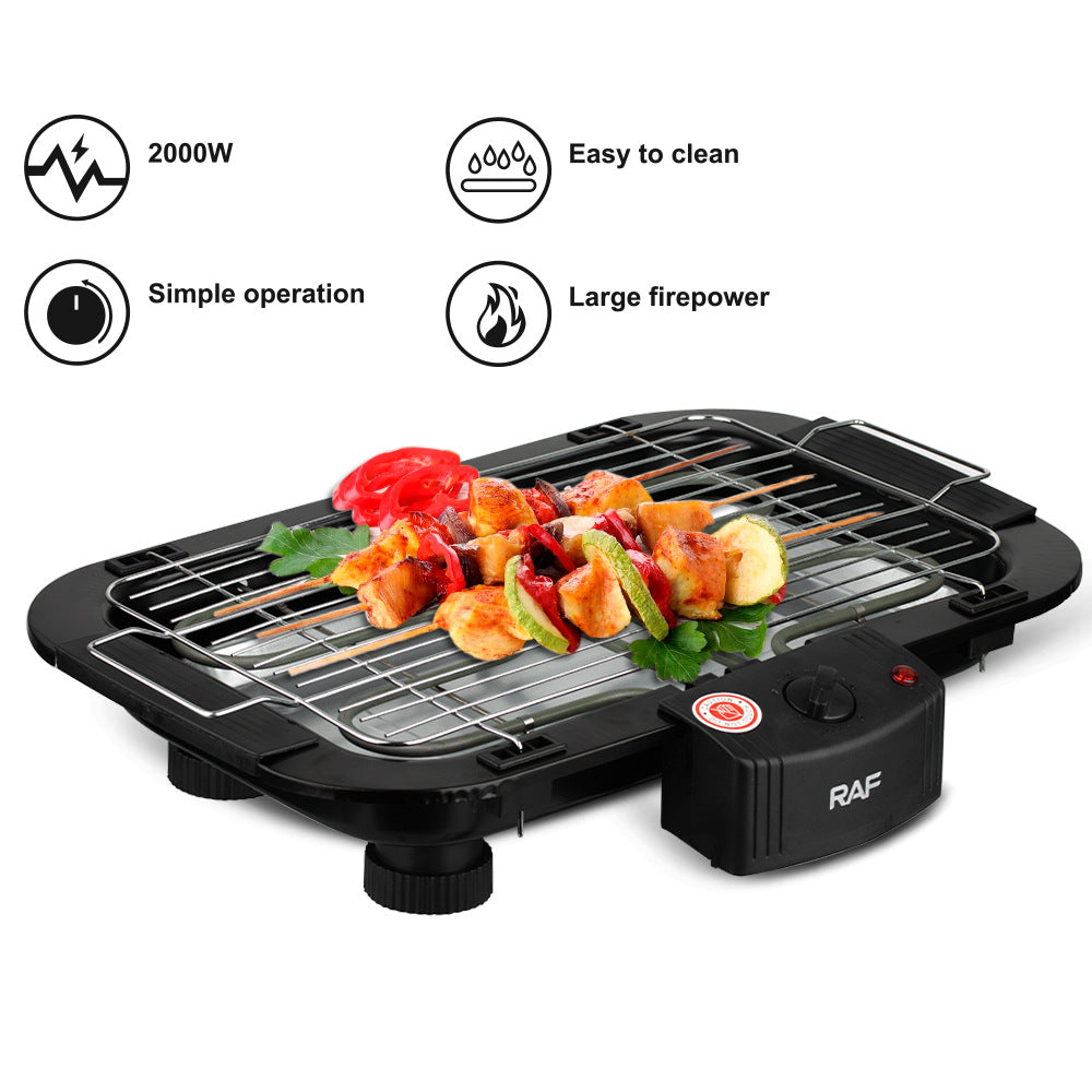 Household electric grill outdoor BBQ barbecue machine Explosive dinner electric grill Multifunctional small household appliance barbecue grill