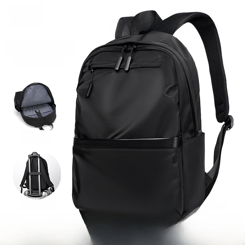 Cross-border men's backpacks, business casual large-capacity computer bags, simple travel backpacks, college student school bags