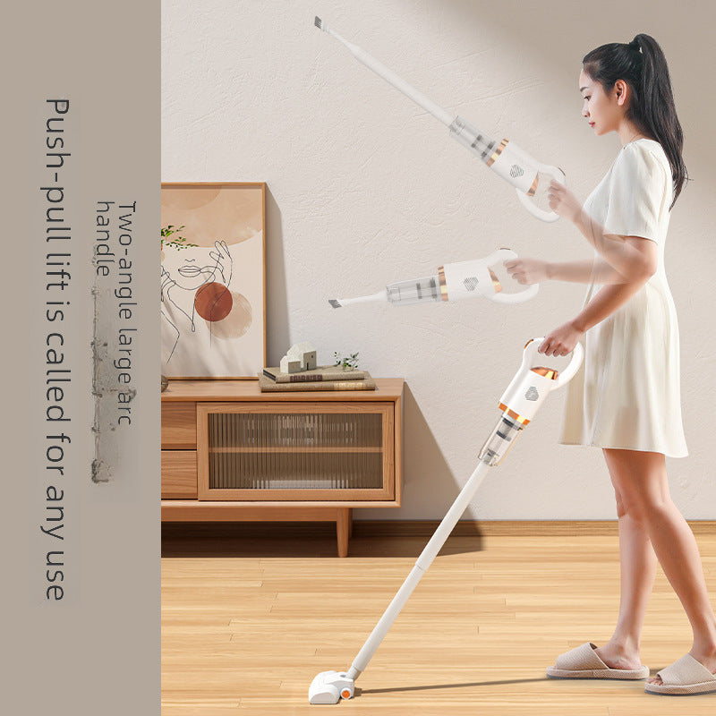 Portable rechargeable vacuum cleaner with high suction power handheld car home dual-purpose mop integrated dust blower mop cross-border