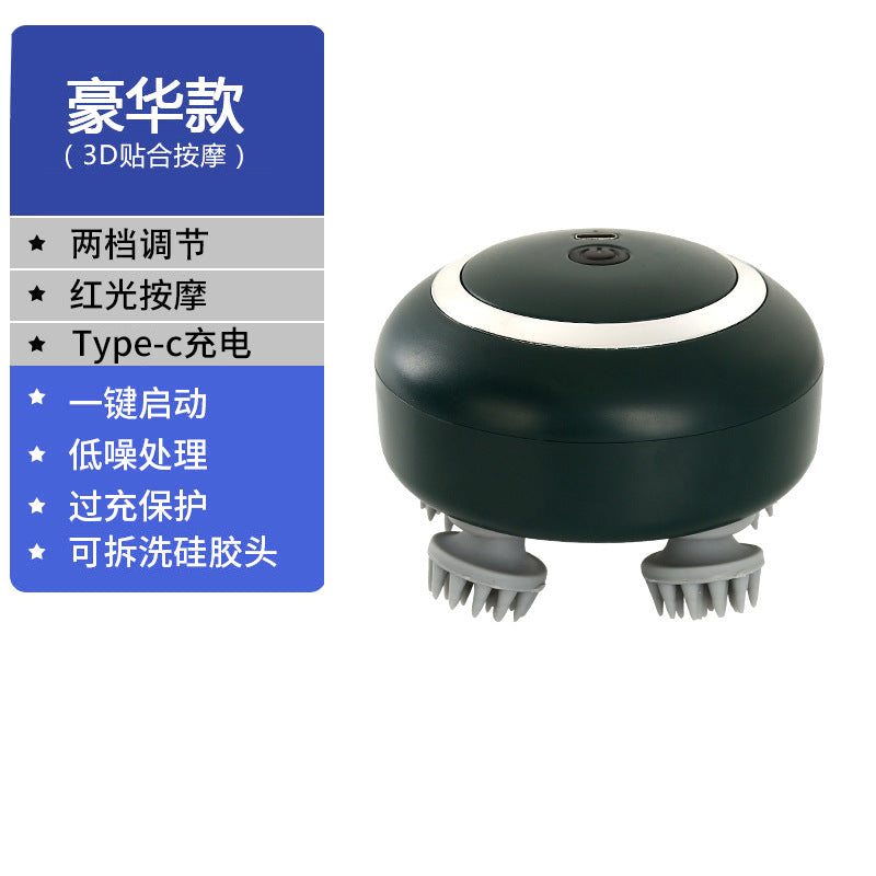 Electric Head Massager - 3D Scalp Massager with Red Light Therapy