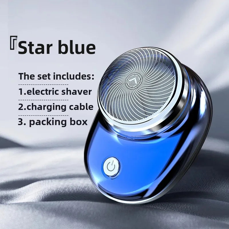 New Electric Shaver Men's Shaver Washable Mini Beard Sharpener Small Portable Rechargeable One Piece Delivery