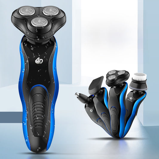 Shuwick Multifunctional Razor, Full Body Wash, Razor, Beard Sharpener, 4-in-1 USB Rechargeable Hair Beard