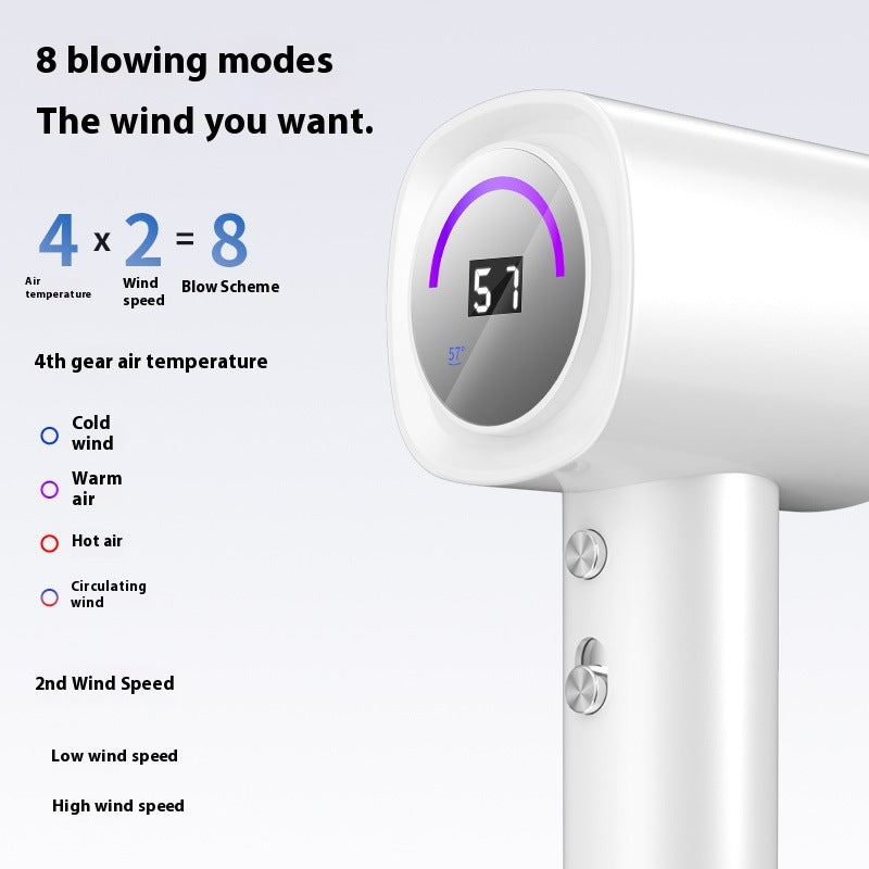 The new hair dryer high-power household negative ion high-speed hair dryer silent constant temperature hair care hair dryer cross-border