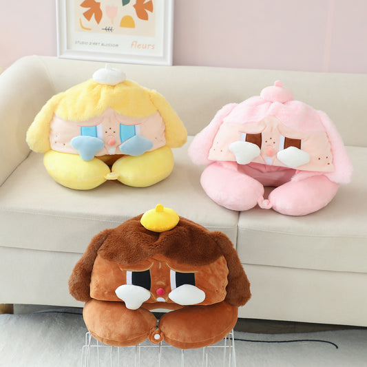 Cartoon U-shaped pillow, neck pillow, cartoon airplane travel headrest, neck pillow, portable car cervical pillow