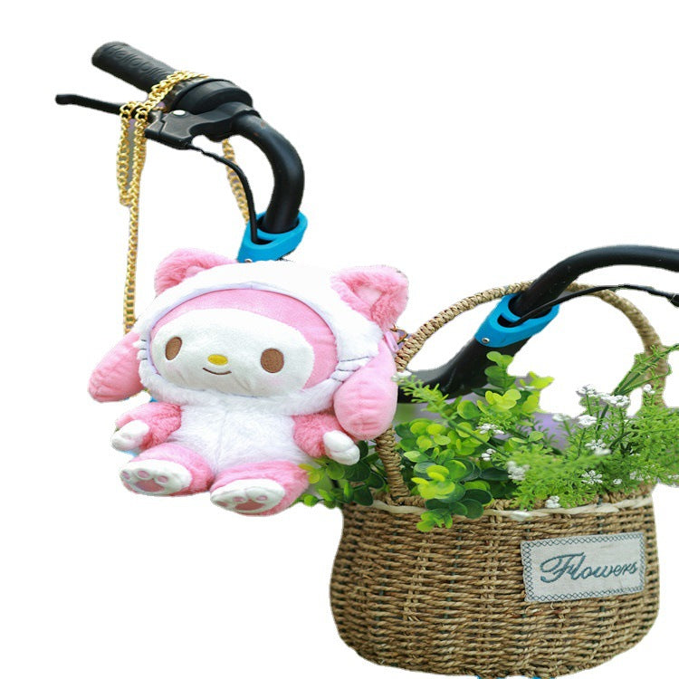 Plush toys, cute doll chains, crossbody bags, children's outings, shoulder bags, girls' handbags, handbags, cartoon bags