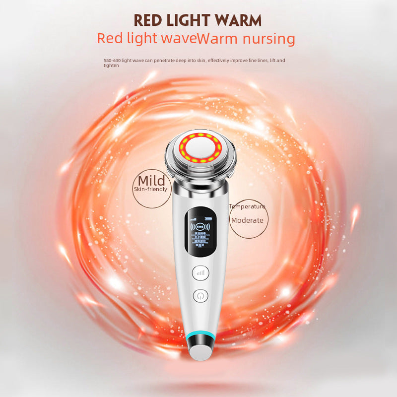 Ultrasound Facial Massager - LED Light Therapy & Microcurrent Skin Device
