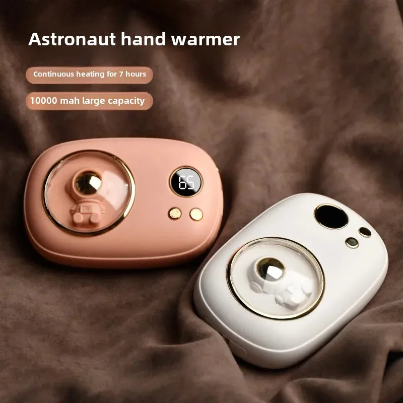 The new cross-border mini space number of people show 10,000 mAh hand warmer 2-in-1 charging