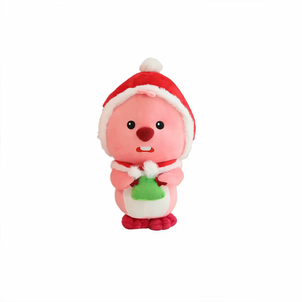 New Cute Christmas Little Beaver Doll Plush Toy Kids Gift U Pillow Doll Bow Doll