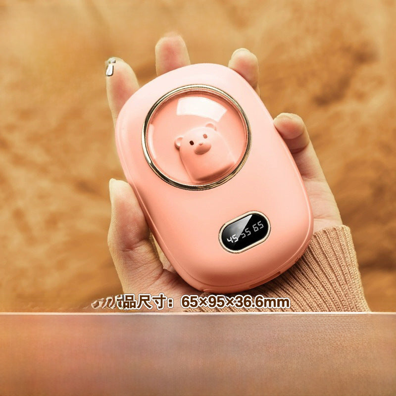 The new cross-border mini space number of people show 10,000 mAh hand warmer 2-in-1 charging