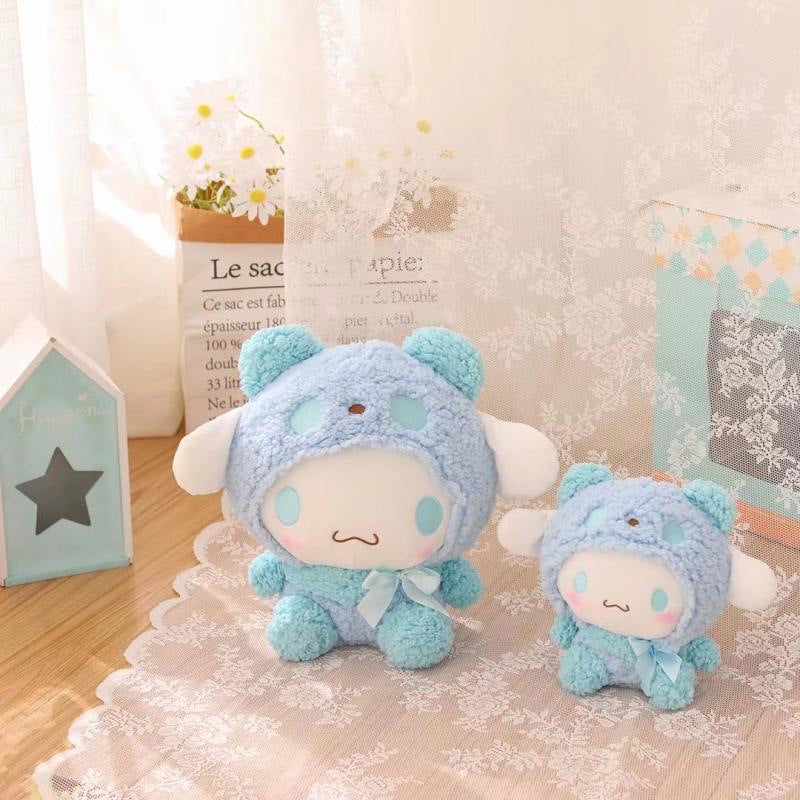 Cartoon Melody cross-dressing panda doll plush toy girl bedside sleeping companion soothing doll rag doll