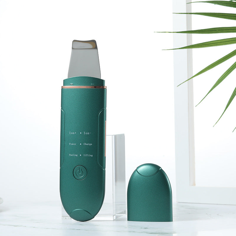 Ultrasonic electric spatula to remove blackheads, home electronic beauty device, pore cleaning cleansing device, dead skin spatula knife