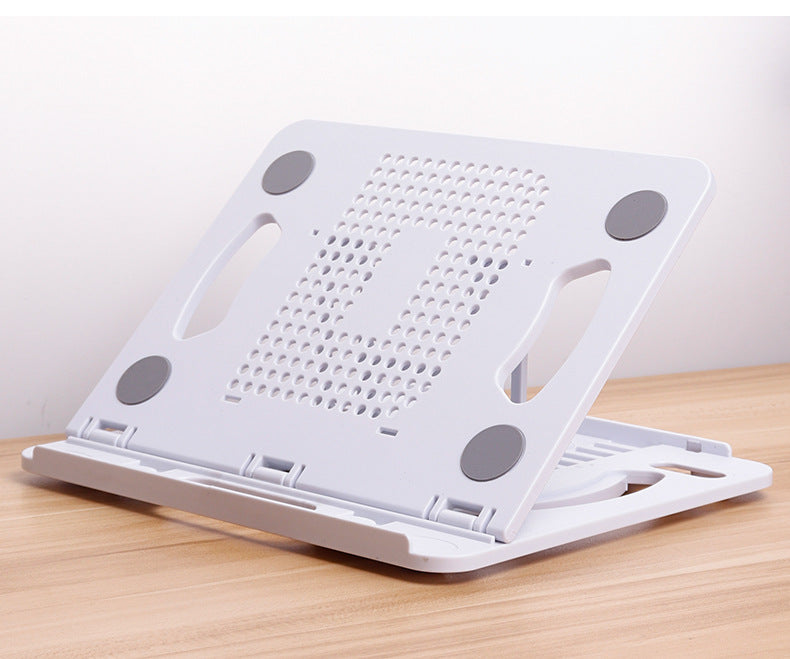 The new cross-border desktop laptop stand folds and dissipates heat dissipation with ten levels of adjustment aluminum alloy laptop stand