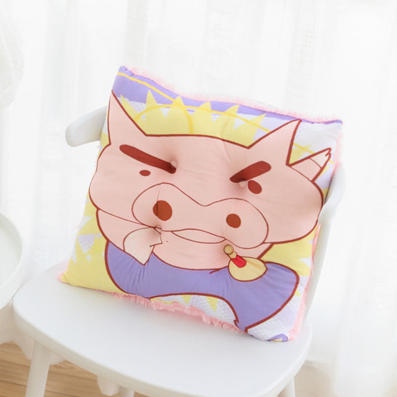 Cartoon crayon, small new cushion can be detachable and washable, student desk, chair cushion, sofa cushion, home tatami mat, butt cushion