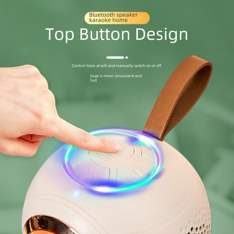 K song singing microphone audio all-in-one machine, intelligent voice Bluetooth speaker, wireless microphone, children's microphone special