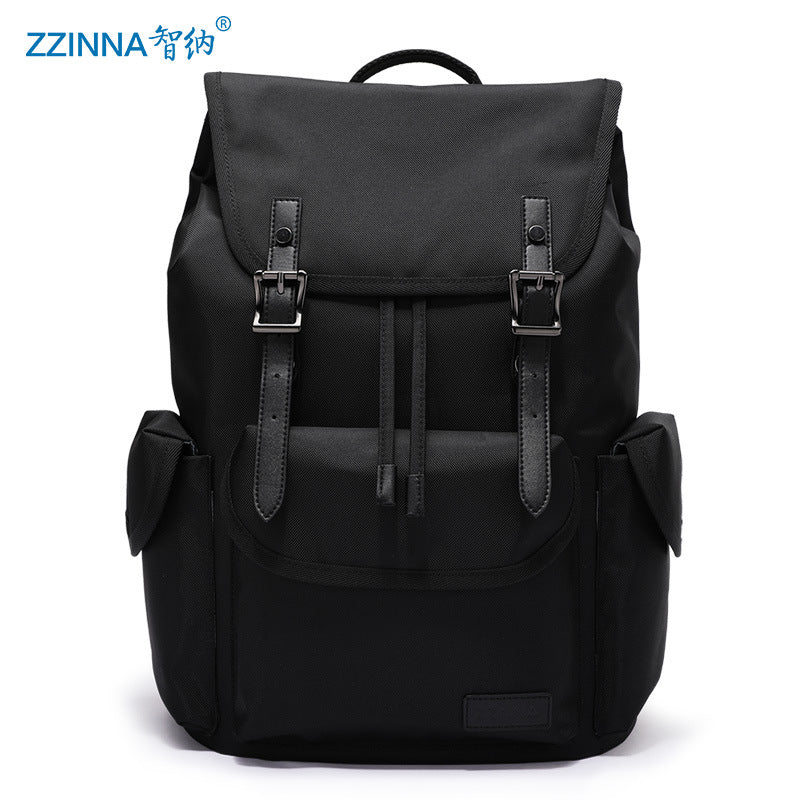 Zhina Korean version casual youth backpack, large capacity waterproof oxford cloth travel bag, fashion and versatile men's backpack