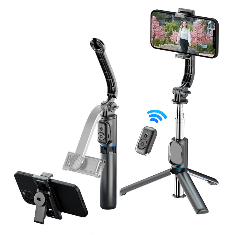 C01 selfie stick tripod, portable and detachable mobile phone holder, multi-function bluetooth remote control live camera artifact