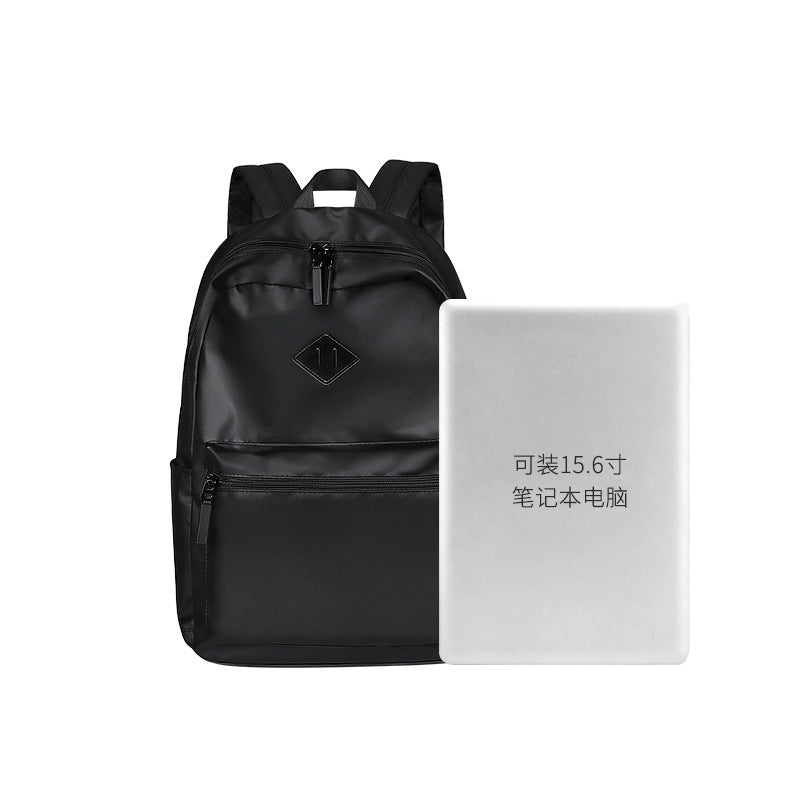 Laptop bag, backpack, simple waterproof men's and women's school bag, outdoor leisure, business capacity, 15.6 inches