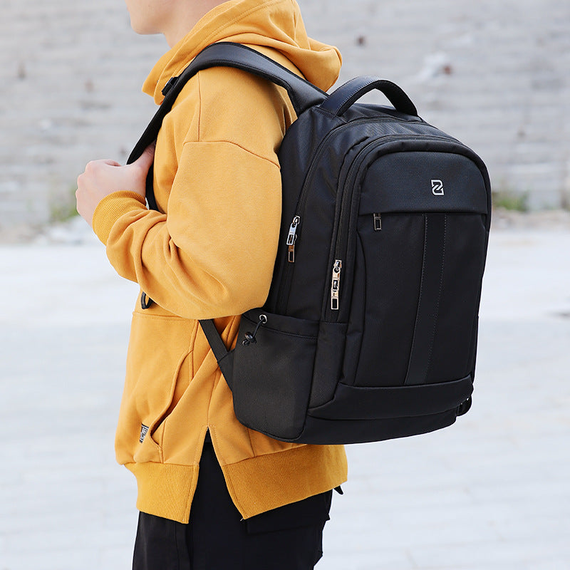 Zhina outdoor travel backpack business commuter computer bag women's large-capacity simple and lightweight college student schoolbag women