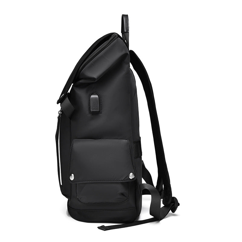 New Backpack Fashion Backpack Men's Business Men's Computer Bag Large Capacity Junior High School Student College Student Schoolbag Men