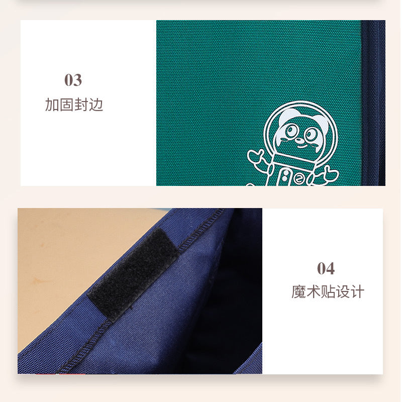 ZZINNA Kids Elementary School Student Tutoring School Bag Cartoon Cute Girl Canvas Handbag Light Tuition Bag Wholesale