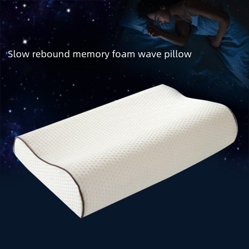 Manufacturers spot slow rebound memory foam pillow core air layer wave pillow sleep pillow cervical pillow one piece dropshipping