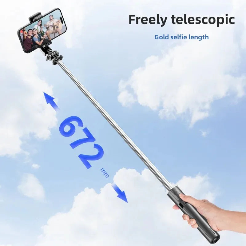 Mobile phone selfie stick F01 mini travel portable live broadcast floor tripod bluetooth remote control photo stand