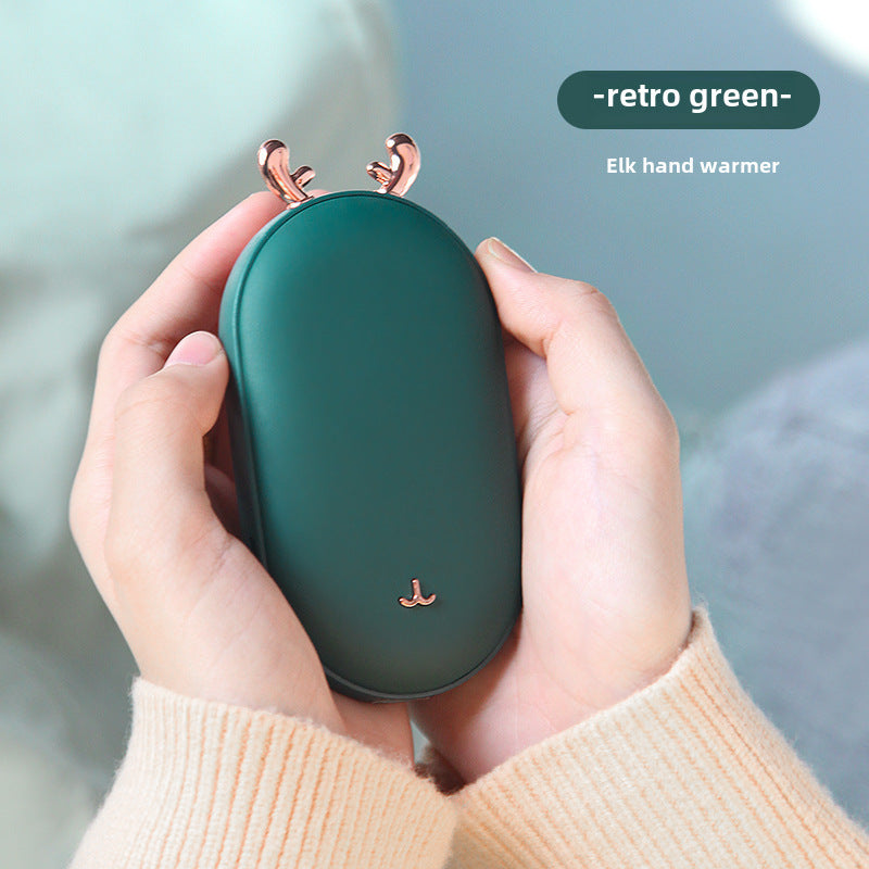 The new cross-border mini space number of people show 10,000 mAh hand warmer 2-in-1 charging