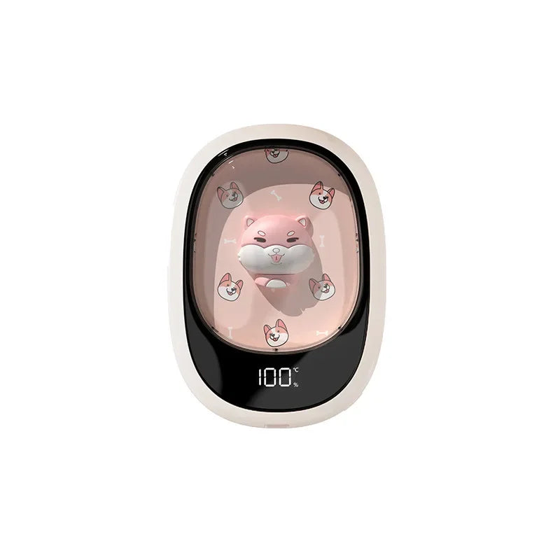 Winter new hand warmer power bank 2-in-1 USB cute pet portable mini hand warmer charging factory wholesale