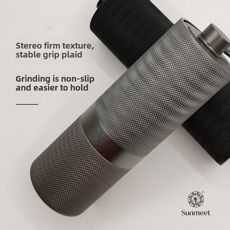 Knurled hand coffee grinder steel grinding core portable Italian grinder 6 stars adjustable thickness hand grinder