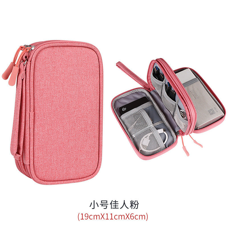 Digital accessories storage bag, multi-layer power supply, hard disk protective case, power bank, U disk shield, headphones, dustproof data cable