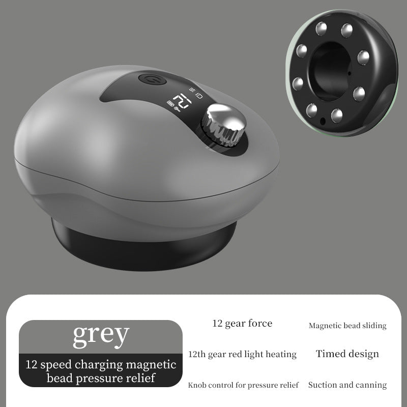 Electric Gua Sha Cupping Device - Red Light Therapy Massager with Suction