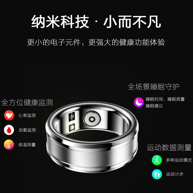 Manufacturer's spot direct Bluetooth heart rate blood oxygen monitoring sports smart ring R3 cross-border popular smart ring
